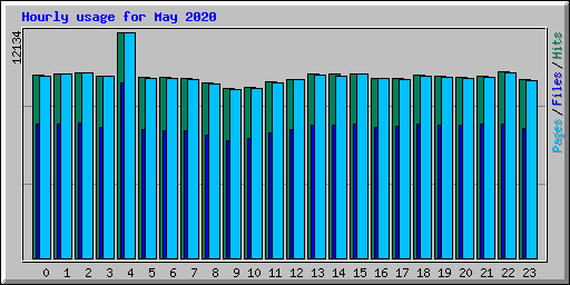 Hourly usage for May 2020