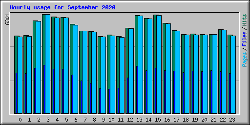 Hourly usage for September 2020