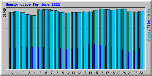 Hourly usage for June 2022